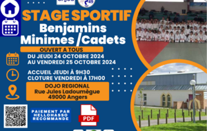 Stage sportif départemental Octobre 2024