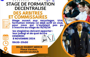 Stage décentralisé arbitrage Saumur