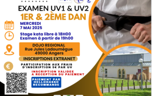 EXAMEN UV1 / UV2 1ER ET 2ÈME DAN