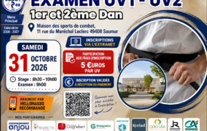 stage + examen de kata uv1 et uv2 SAUMUR