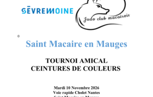 Tournoi 6ceinture des couleurs st Macaire