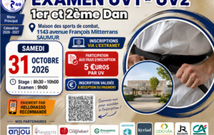 stage + examen de kata uv1 et uv2 SAUMUR