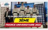 Félicitations à Elsa Billard (ASPTT Angers) 3ème au championnat de France Universitaire 2023