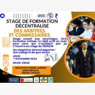 Stage décentralisé arbitrage Cholet